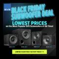 Prepare to be astonished by the capability of this compact wonder of a subwoofer from SVS. d771eb20 svs black friday subwoofer deals