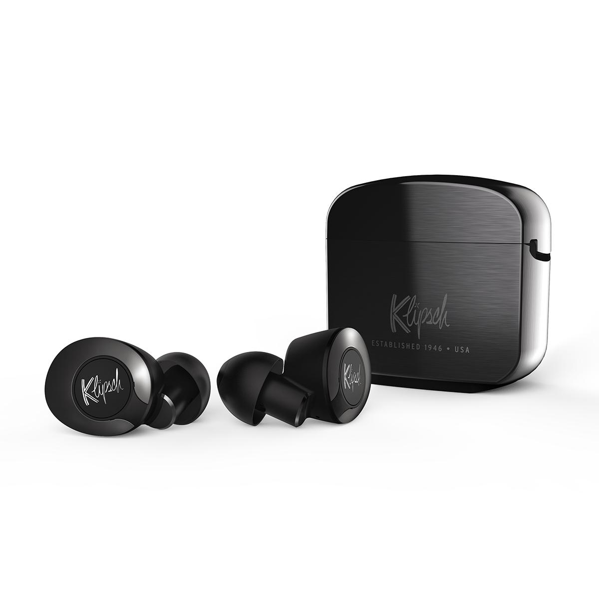 Kosciuszko Distribuere Allergi Klipsch T5 II In-Ear Headphones w/ True Wireless Bluetooth, Active Noise  Canceling, AI Powered Hands-Free Operation,& Wireless C - Klipsch