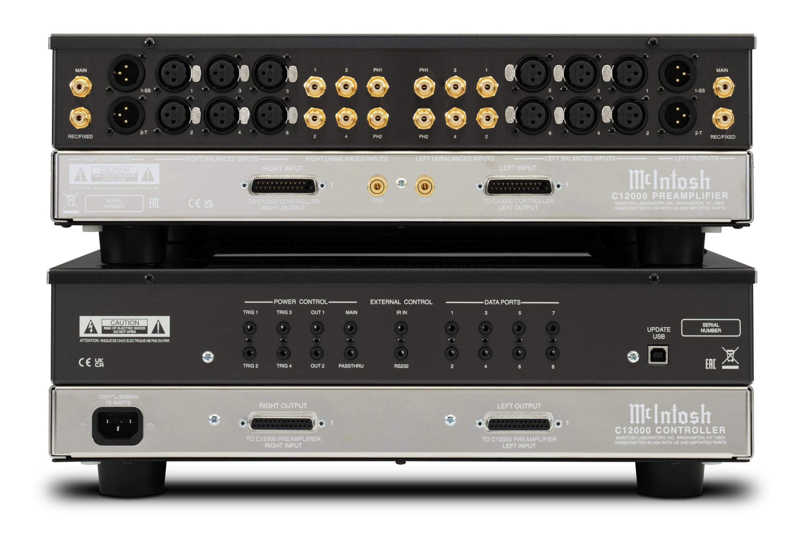 The new C12000 is a 2-piece, dual-mono preamp with a novel design that maximizes audio fidelity. C12000 ff1110b0 c12000c and st back hi res scaled