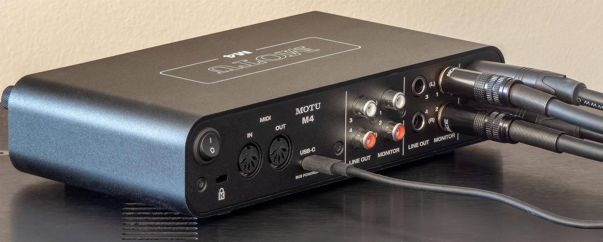 Motu M4 4X4 Balanced USB Audio Interface Review: Small and