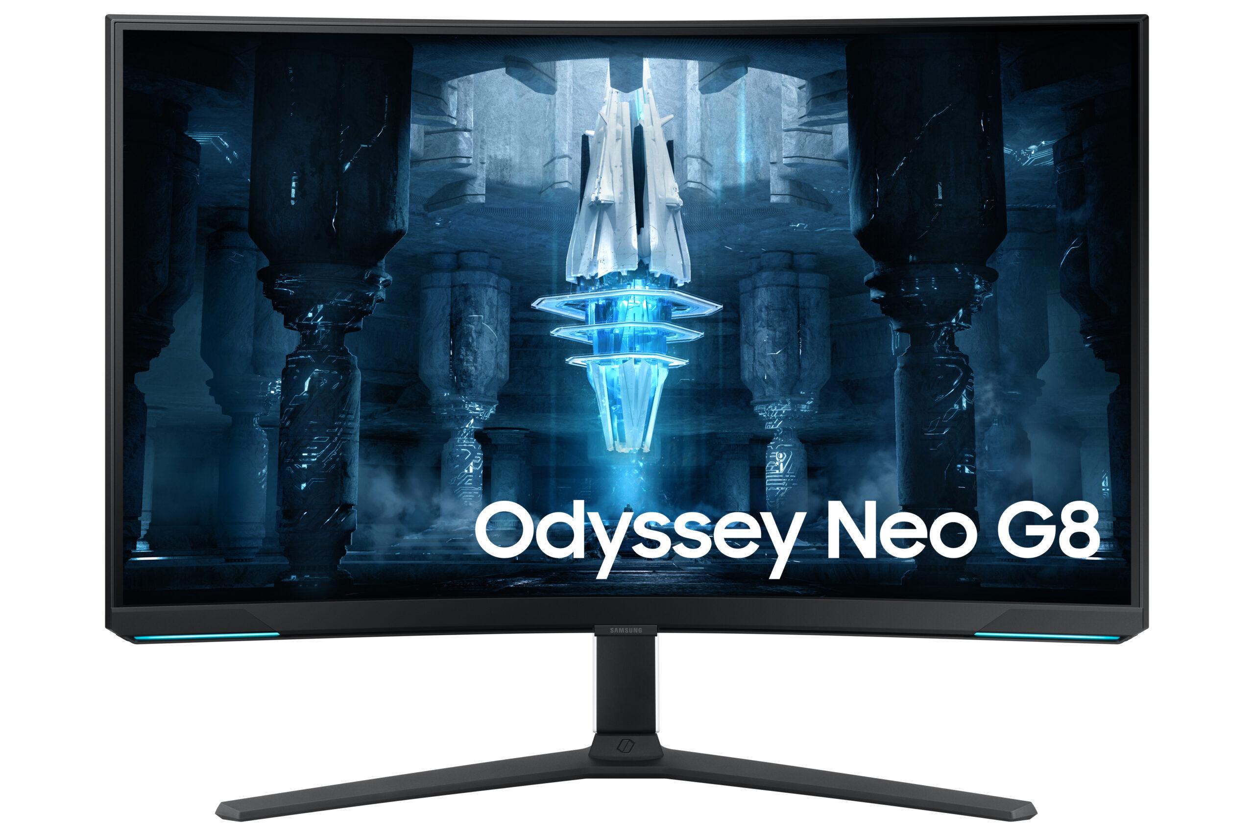 It's the world's first curved gaming monitor with 4K at 240 Hz 5de06043 s32bg852ni 002 front1 white scaled