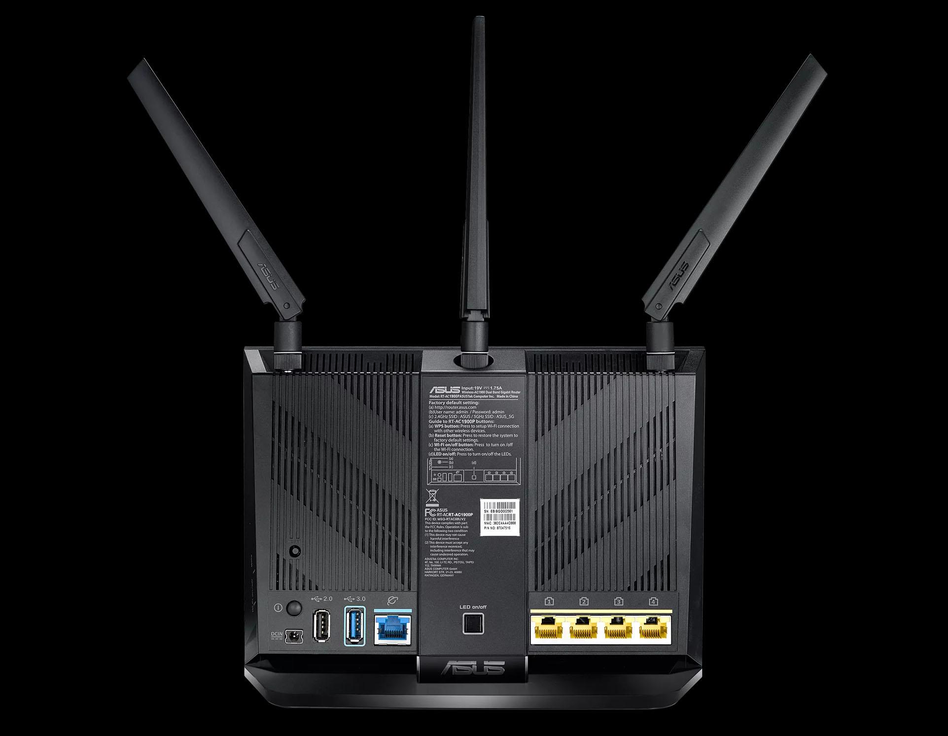 Get full Internet bandwidth with a fast router a25165a0 asus router rear