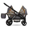 When it comes to uneven terrain, sandy beaches, or rocky mountain trails, a regular stroller just won’t cut it! Thankfully there is a solution that will survive any environment, while also providing extra storage space and convenience. Cue the Wagon Stroller! 57d1c32c evenflo