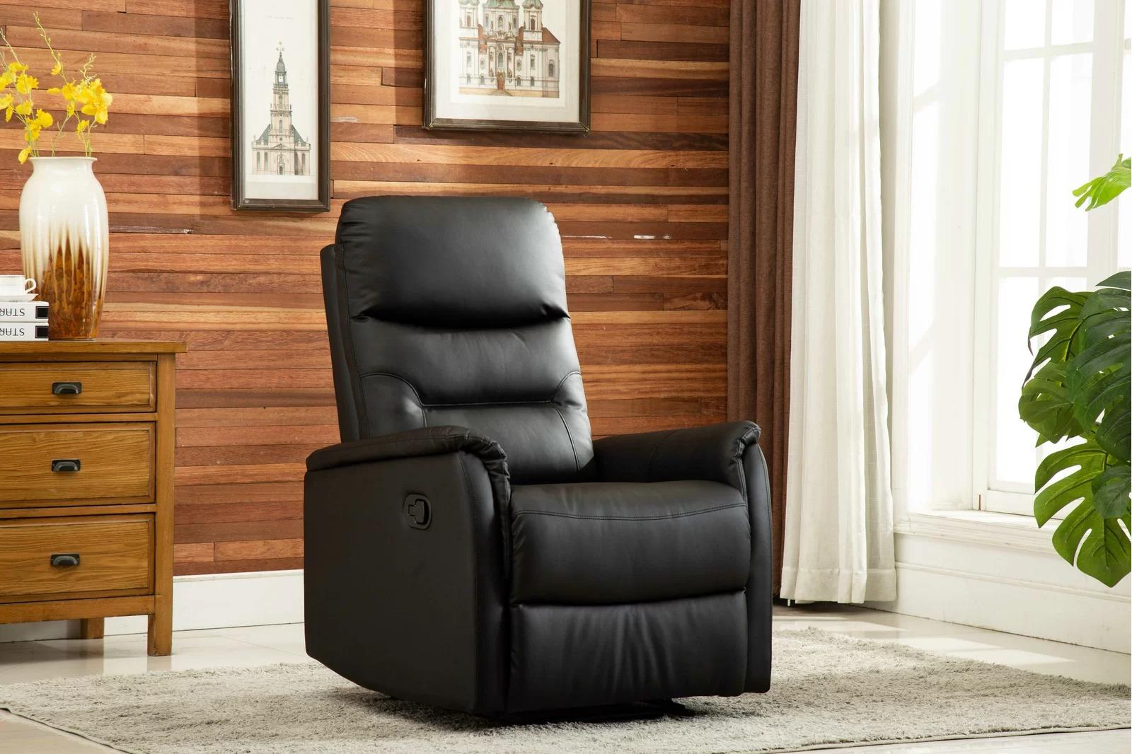 Right now, you can bring home the Maison faux leather recliner for $315.99 instead of $1,019. 45fa835b minarik vegan leather recliner
