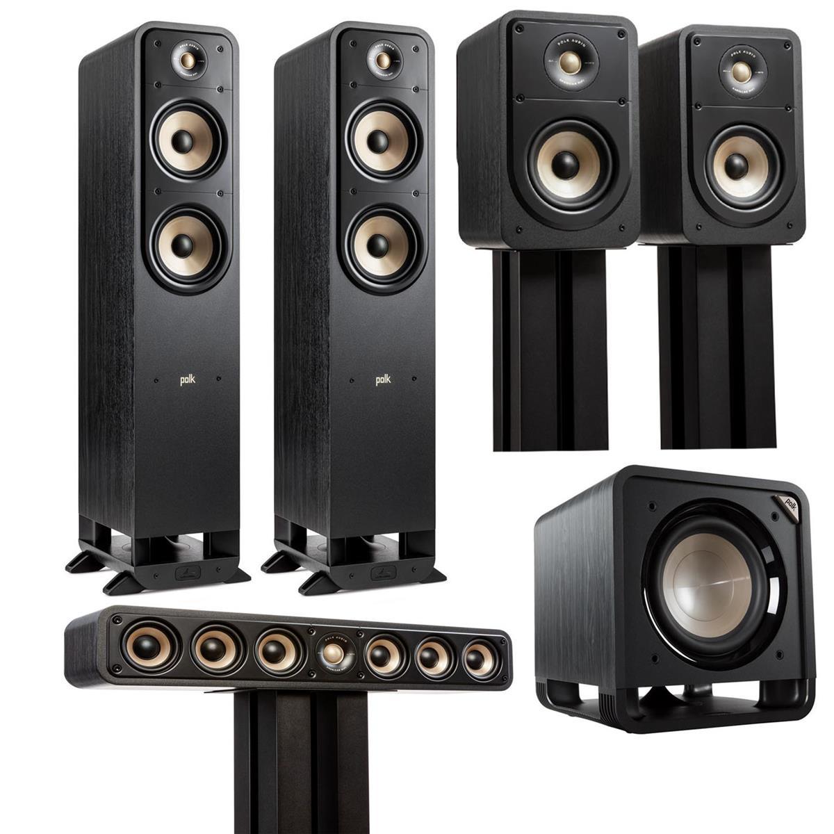 Polk Audio Signature Elite 2x ES55 Floorstanding Home Theater System ...