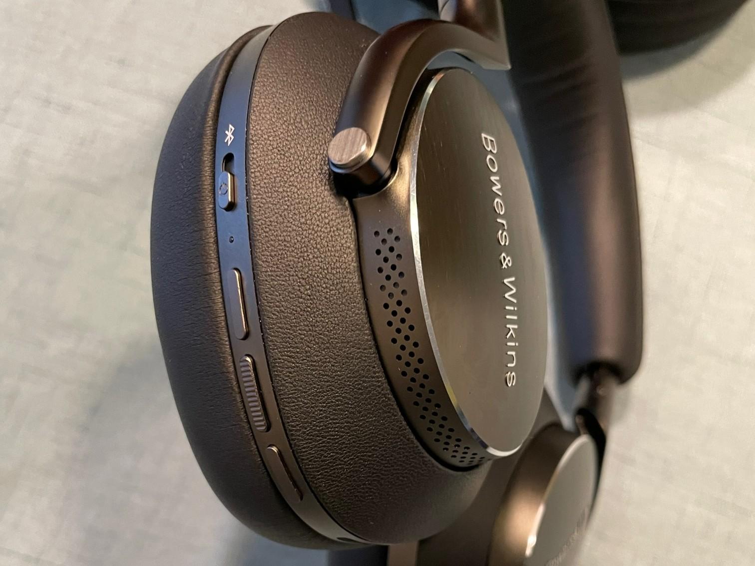 Bowers and Wilkins PX8 Headphones side earcup controls edit