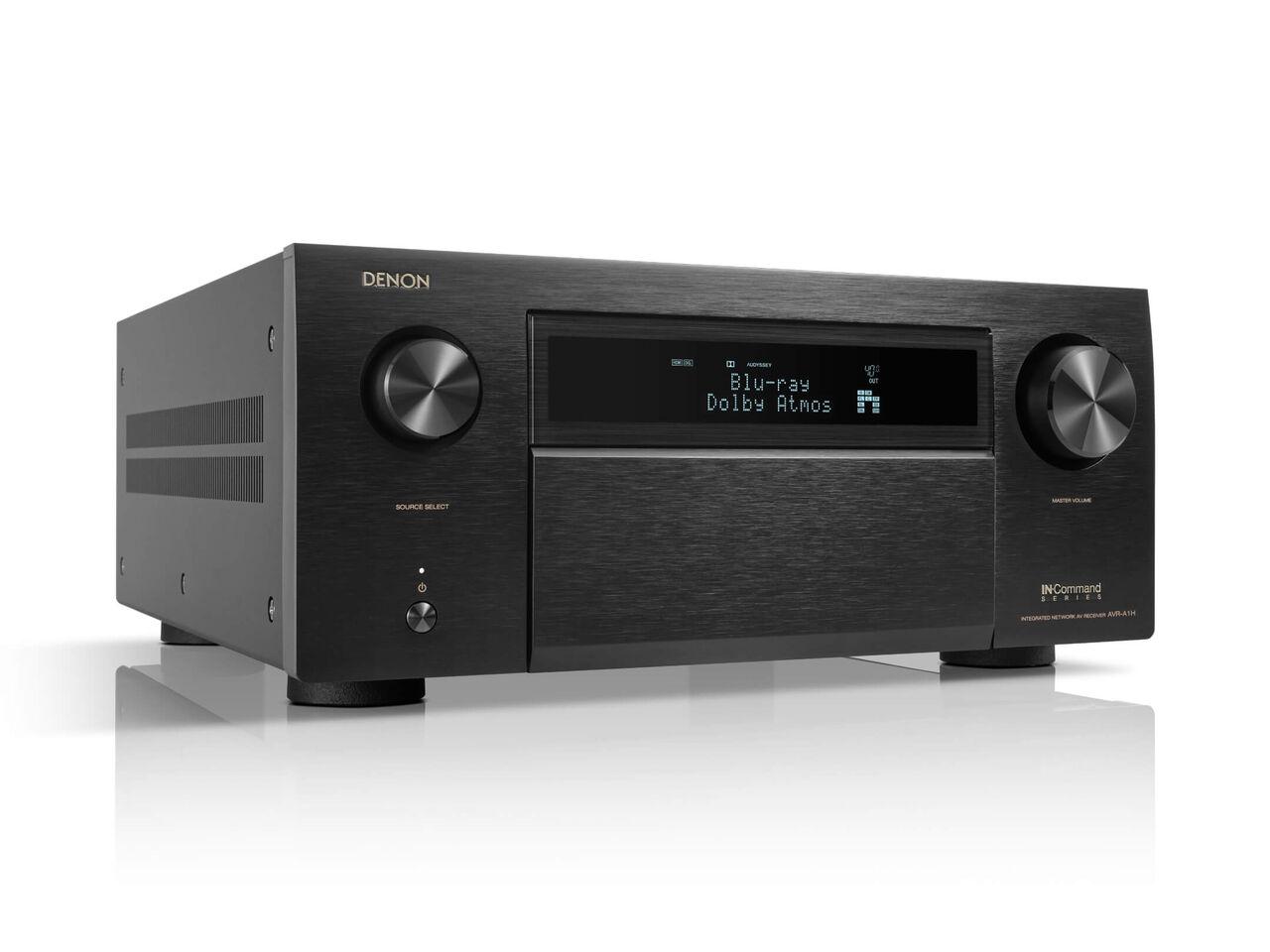World’s first 15-channel AV receiver offers power and flexibility. 90261b11 03 avr a1h side reflection 1