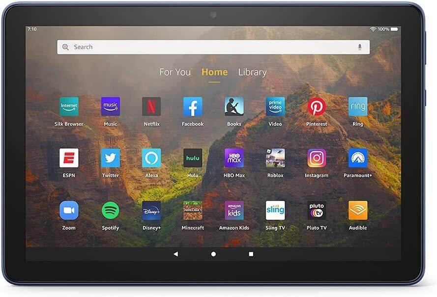 Frontal image of the Fire HD 10 Tablet.