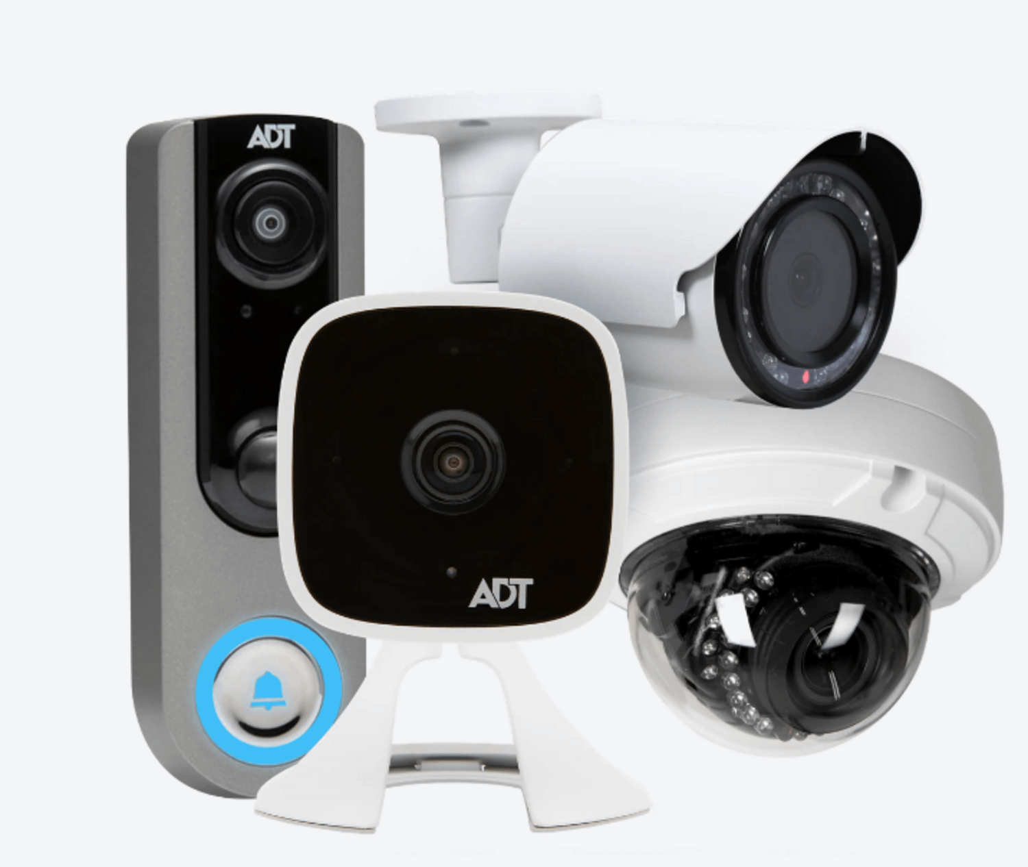 Many different security cameras
