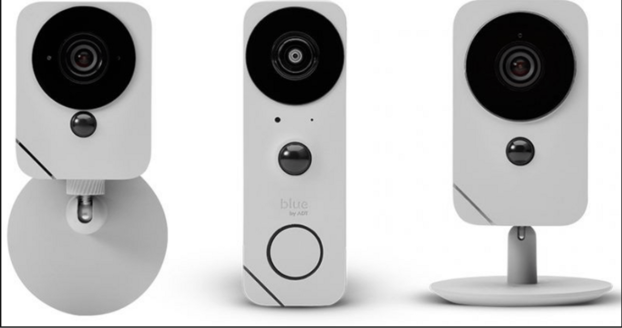 ADT Outdoor camera, video doorbell, and indoor camera
