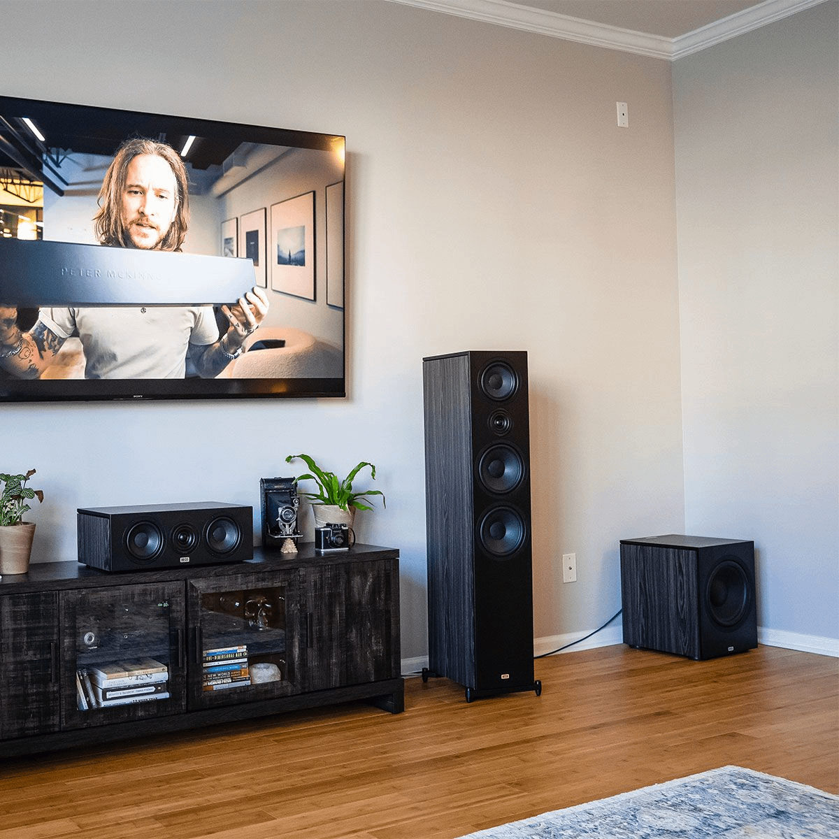 HECO Aurora Subwoofer in the living room