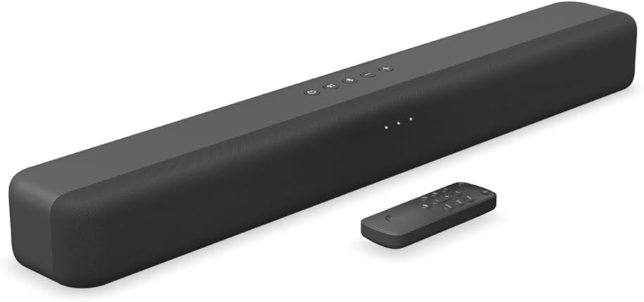 Soundbar Deals - Amazon Fire TV Soundbar, 2.0 speaker with DTS Virtual:X and Dolby Audio, Bluetooth connectivity