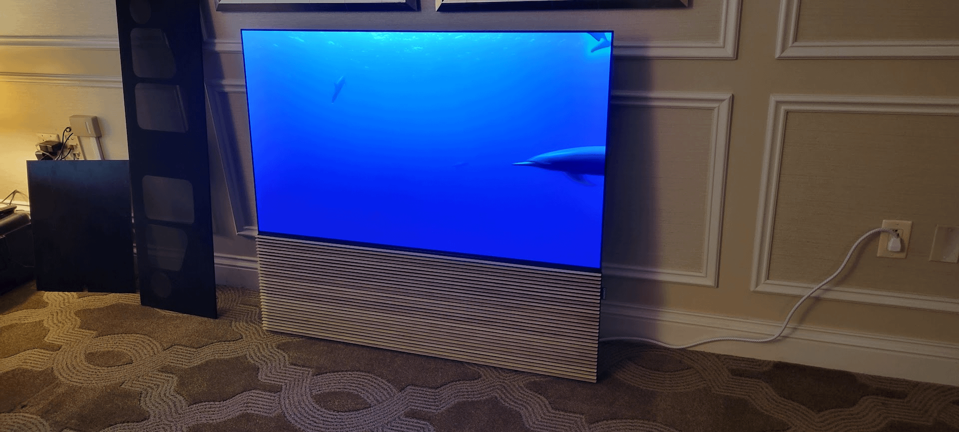 Canvas HiFi speakers can attach seamlessly to almost any 55, 65, 75 or 77-inch TV