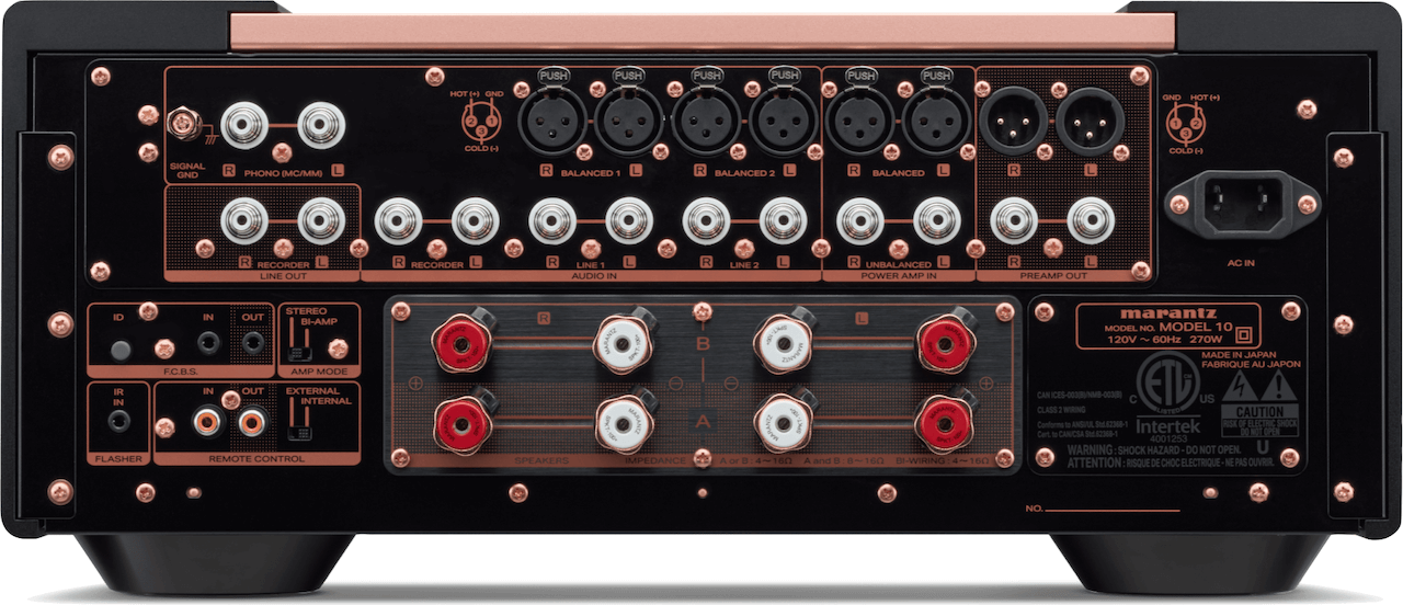 Rear view of the Marantz Model 10.
