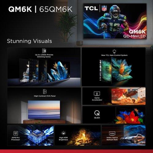 TCL 65" QM6K QD-Mini LED 4K TV