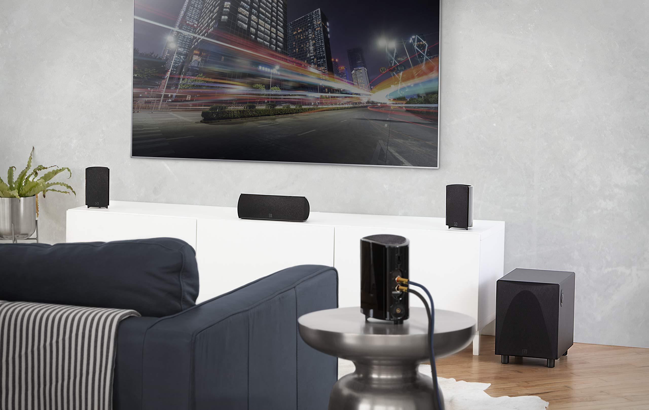 Definitive Technology ProCinema 6D Home Theater Speaker System in living room.