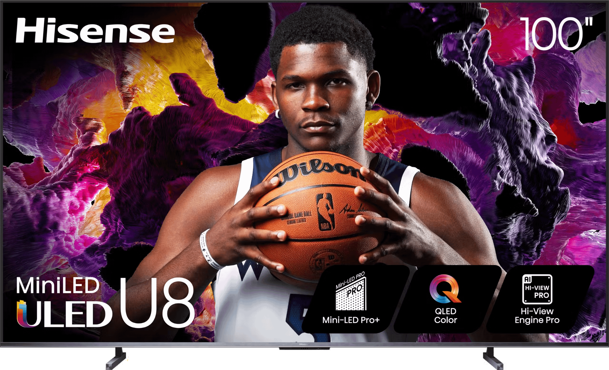 I Just Found the Ultimate 100-Inch TV for Football Season—and It’s 50% Off Right Now 1 Hisense 100" Class U8 Mini-LED ULED 4K UHD Google Smart TV (100U8QG, 2025 Model).