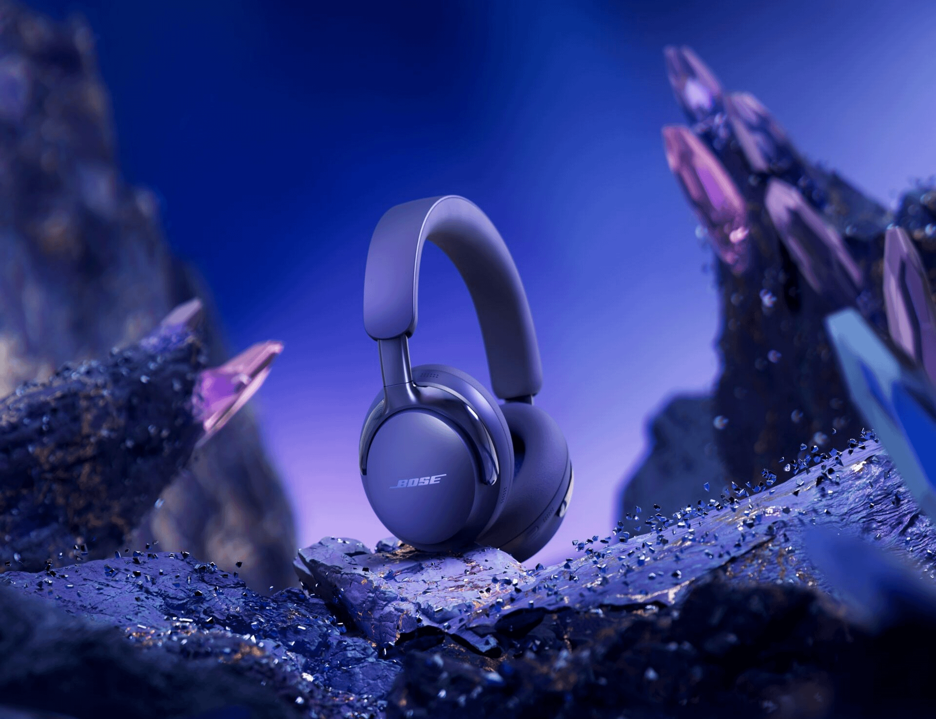 Bose QuietComfort Ultra 2nd Gen: The Headphones Everyone Will Be Talking About This Fall 5 Bose QuietComfort Ultra 2nd Gen headphones in Midnight Violet color.