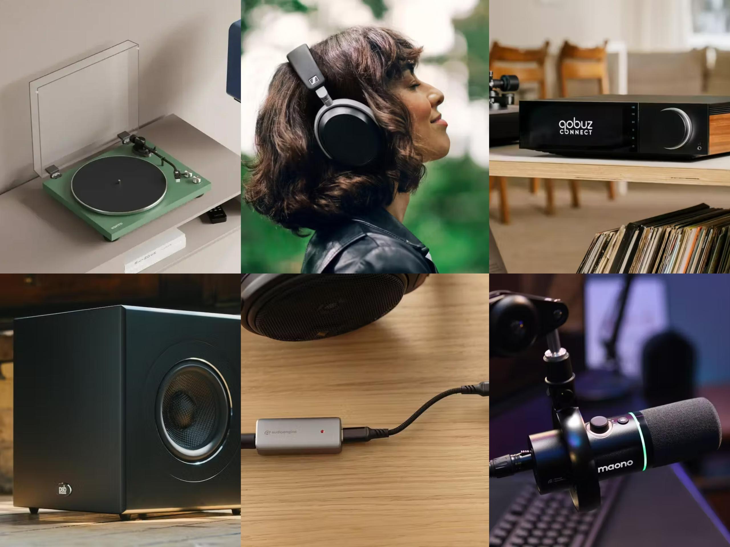 Collage of various tech products.