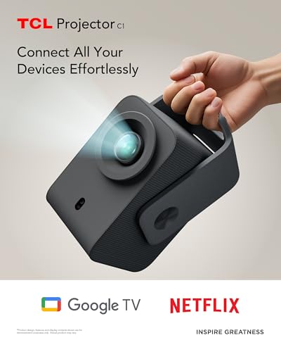TCL C1 Google TV Portable Projector -