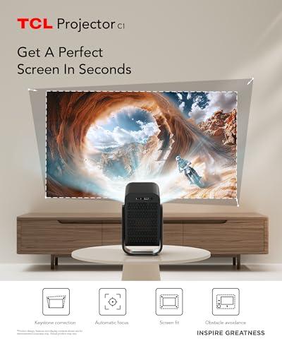 TCL C1 Google TV Portable Projector -