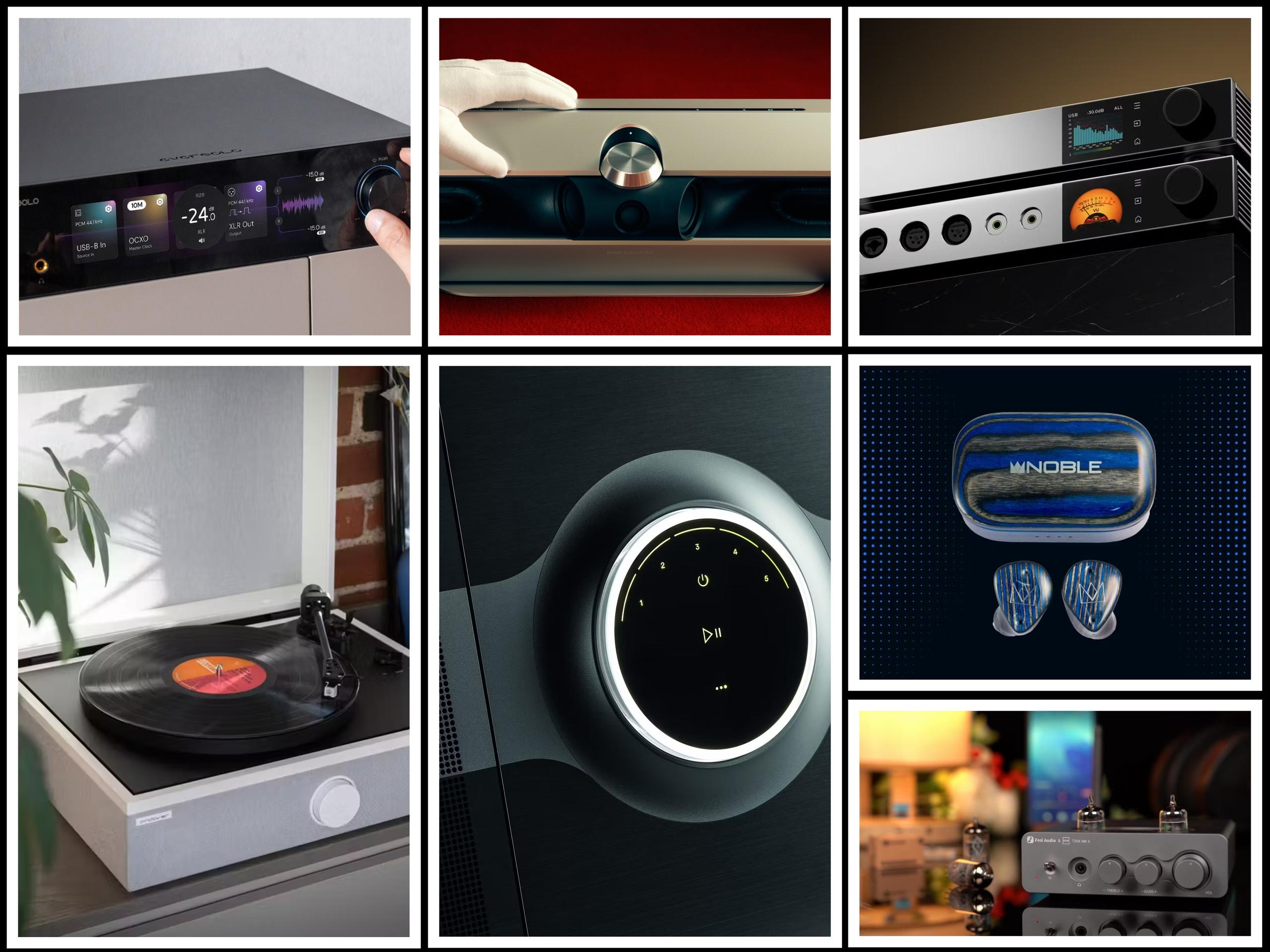 Collage of various tech gadgets.