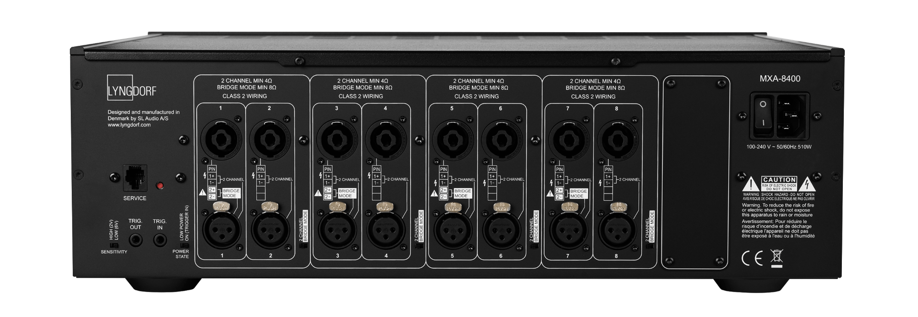 ｃｄ4 DS18 G8400.4D Gen-X 4-channel car amplifier — 700 watts RMS x 4 at