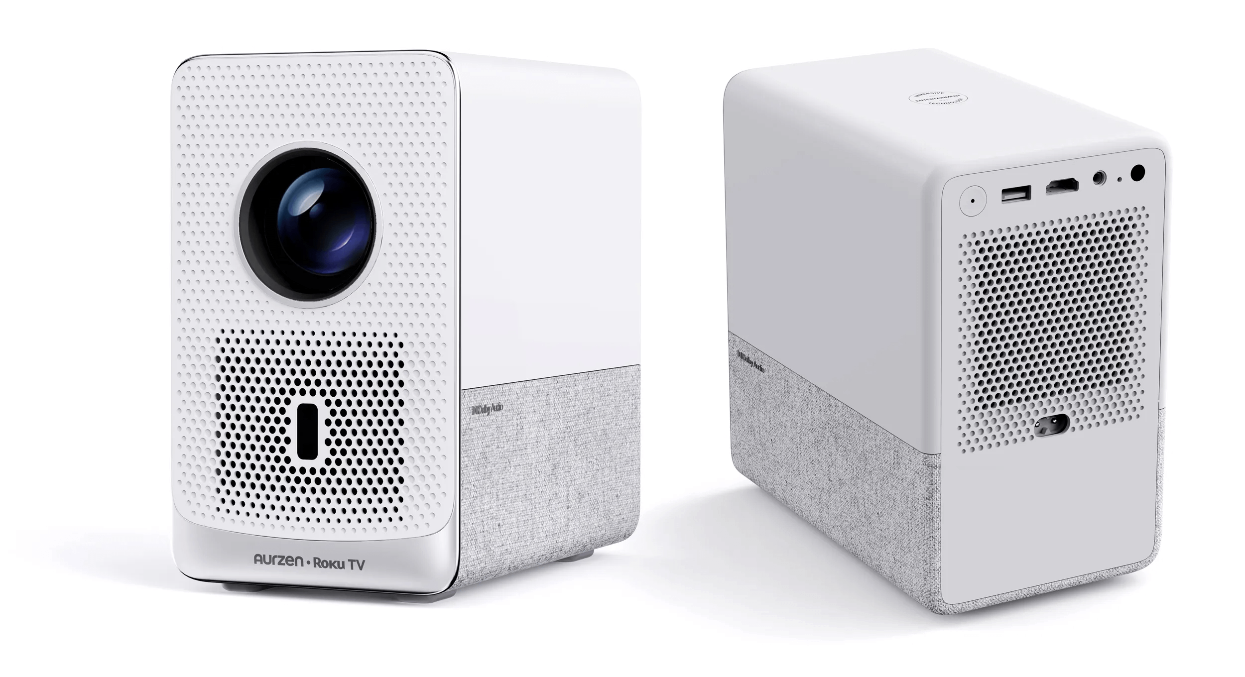 Movie Night Anywhere: 6 Portable Projectors I’d Buy at These Prices 6 Aurzen Roku TV Smart Projector with Wifi and Bluetooth, D1R Cube Roku Streaming Experience Built-in