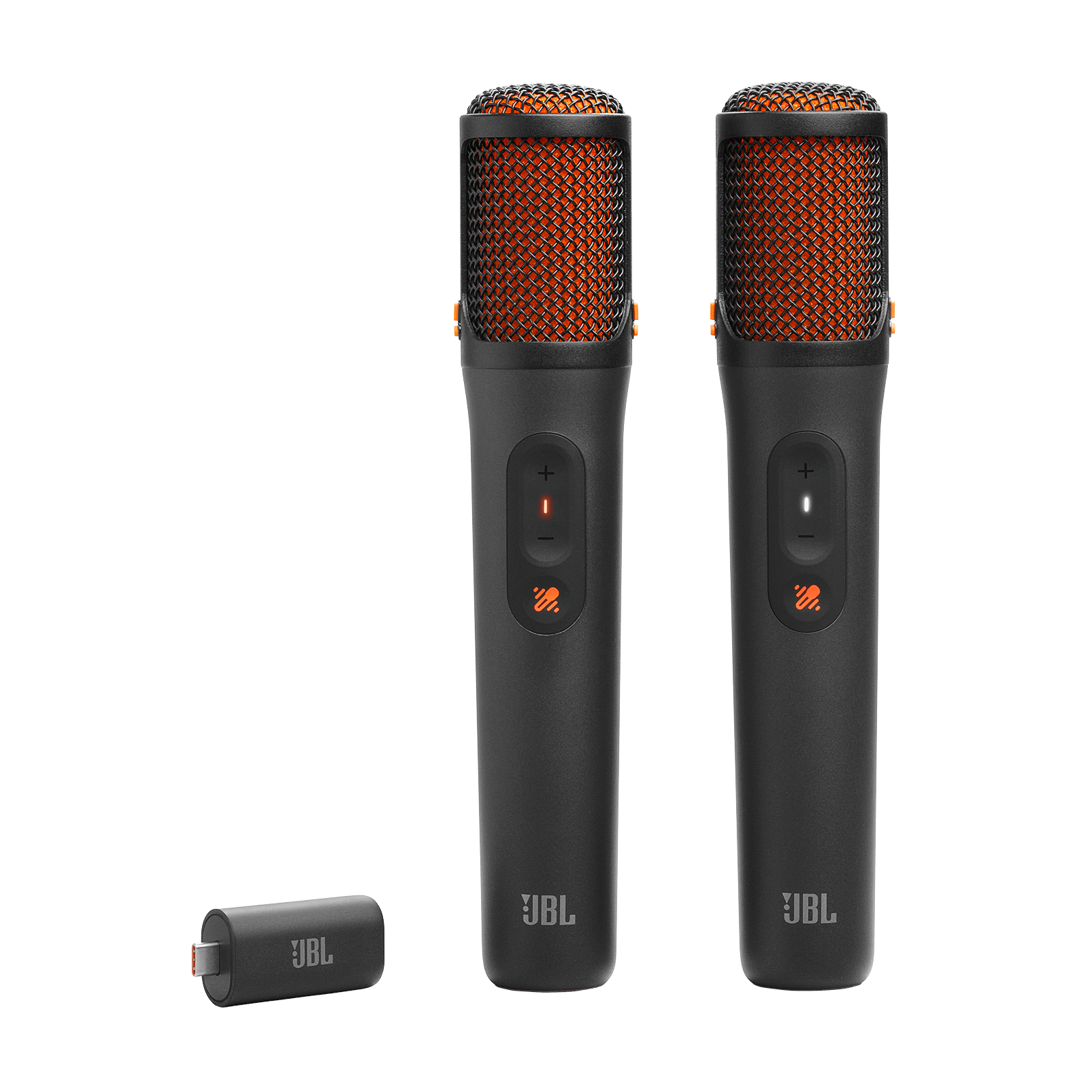 With the PartyBox On-The-Go 2 Plus and new EasySing microphones, JBL is trying to make karaoke work with the songs already in your playlist. d61ec4fe jbl easysing mics 5