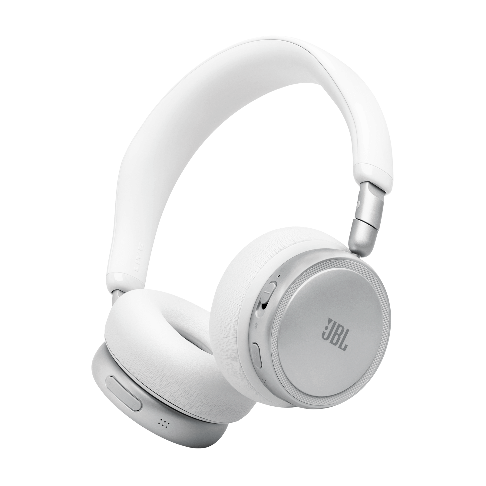 Two new wireless headphones from JBL aim to make daily listening easier with longer battery life, improved noise cancelling, and personalized audio features. e55ed3d0 jbl live 680nc white 1